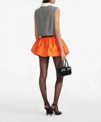 Self-Portrait - Bubble Hem Taffeta Skort