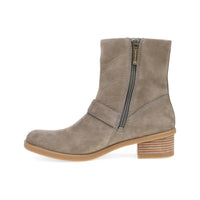 dansko Women's Delphine Waterproof Nubuck Boot in stone 1 - women's shoe - detail view