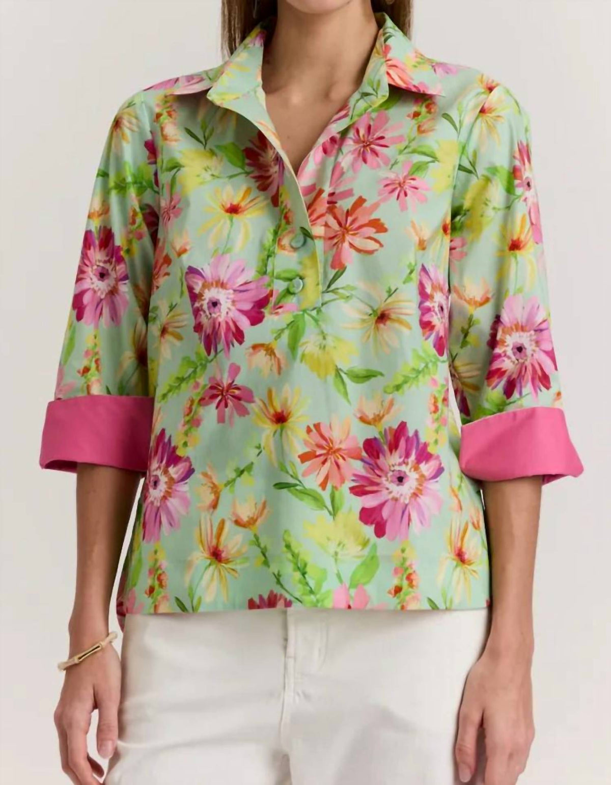 Hinson Wu - Aileen 3/4 Sleeve Top