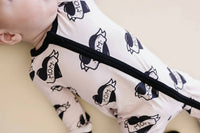 Lucky Panda Kids - Mom Tattoo Zip Romper
