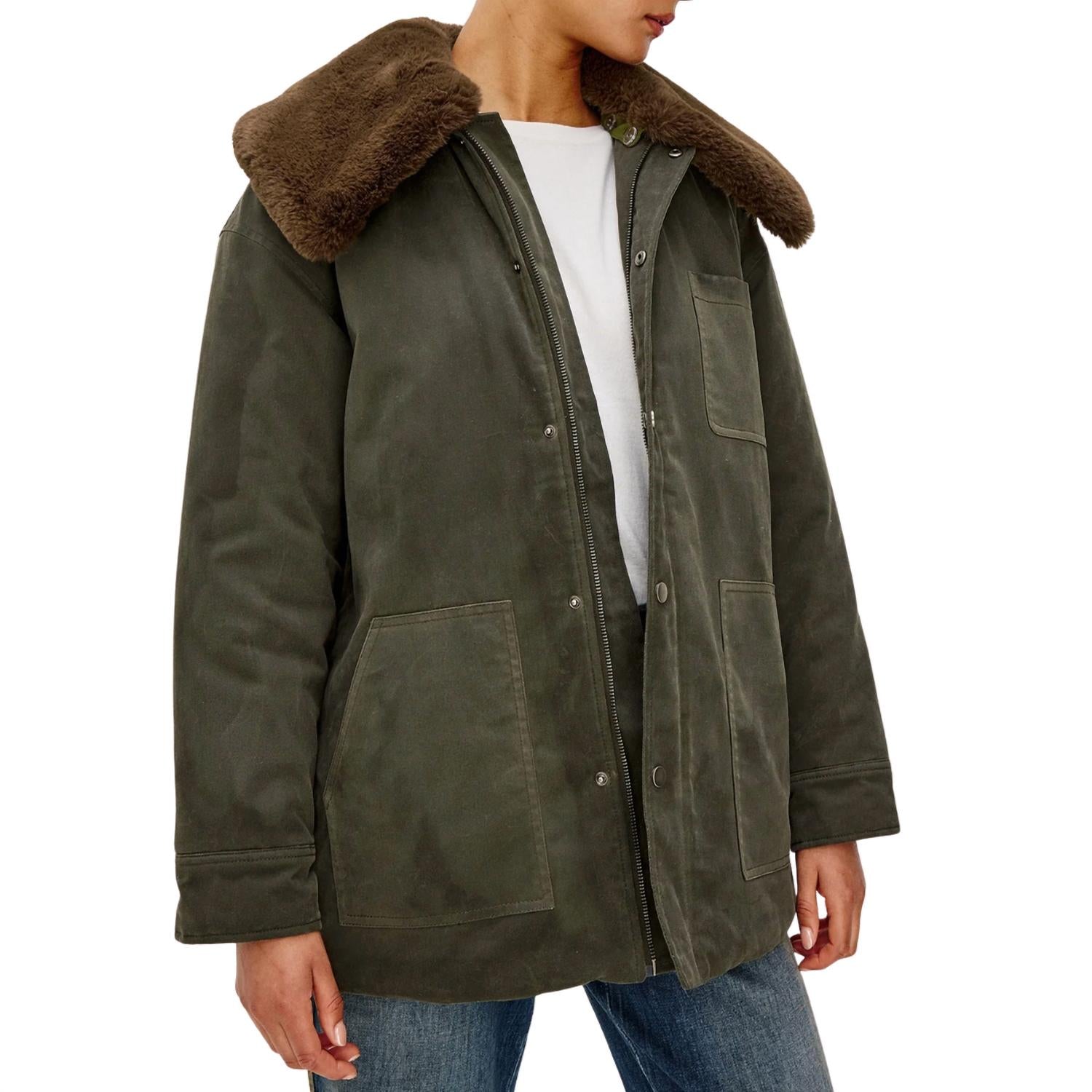 Rails Tessuto Canvas Jacket in umber - women's jacket - view 4