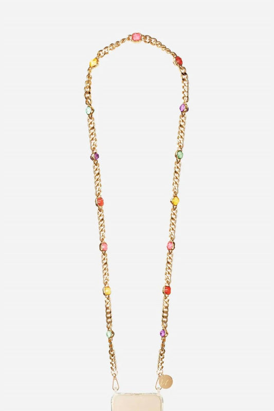 Lacoquefrancaise - Women's Long Rubi Chain Necklace