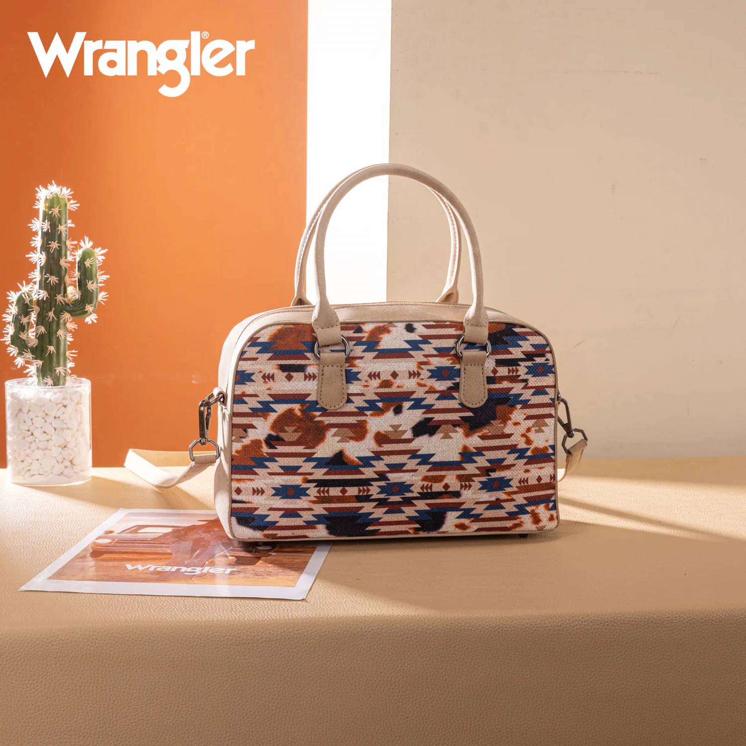 Wrangler - Aztec Print Satchel