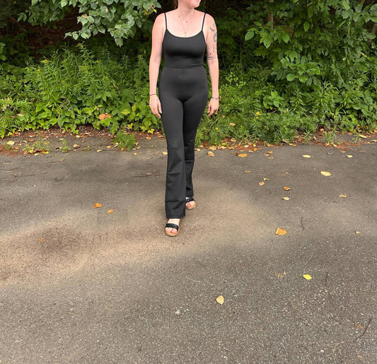 Love Poem - Women's Ryanne Scoop Neck Flare Leg Jumpsuit