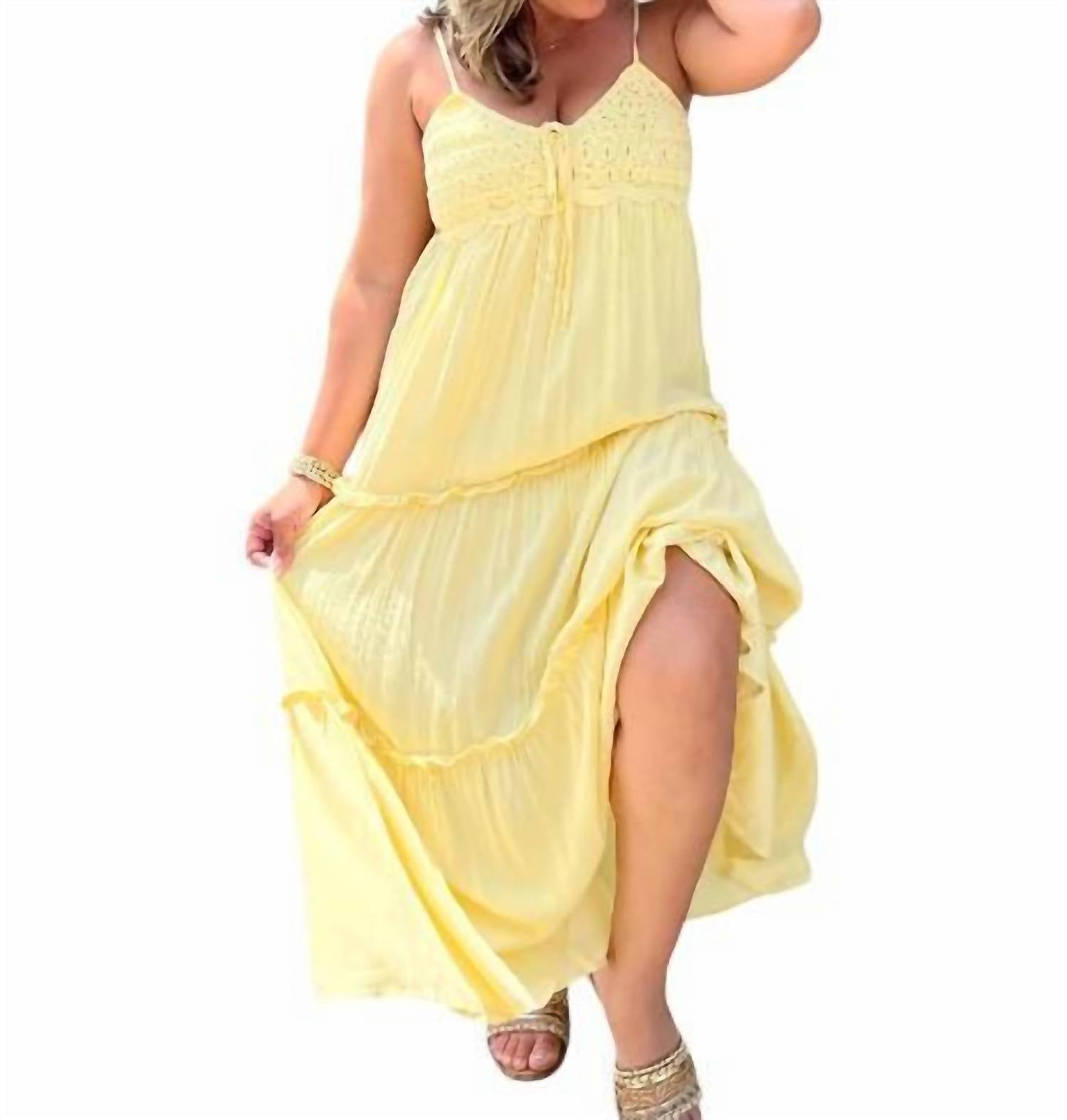 Iris - Crochet Maxi Dress