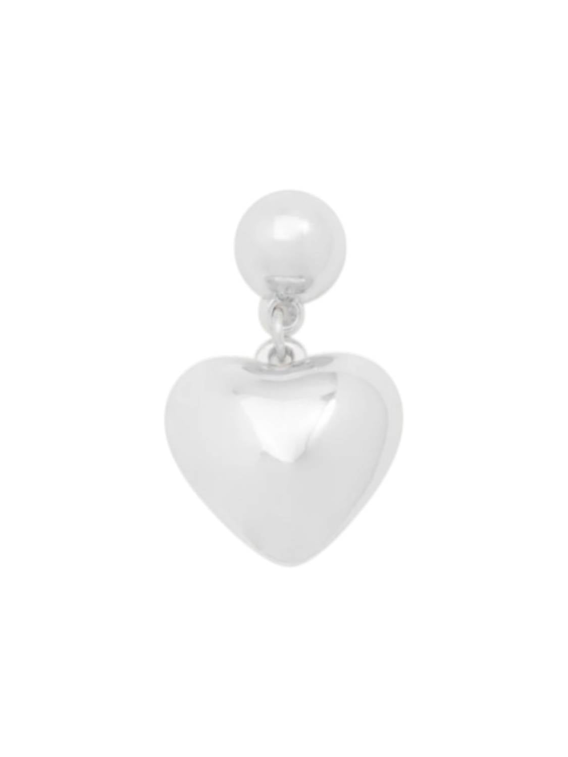 Rho - Women's Puffed Heart Drop Earring