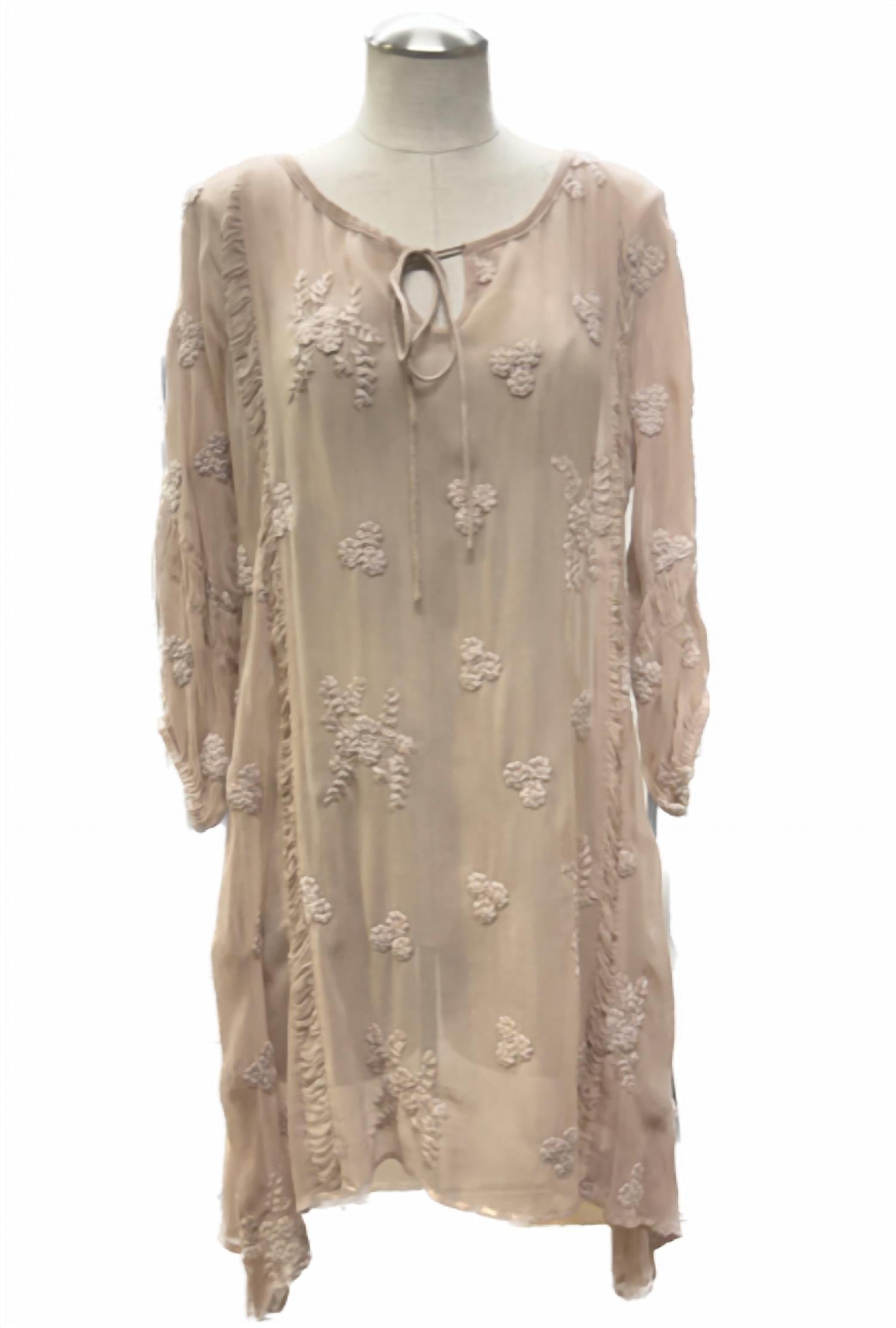 TONAL EMBROIDERY DRESS