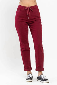 Judy Blue - Denim Cuffed Joggers Jeans