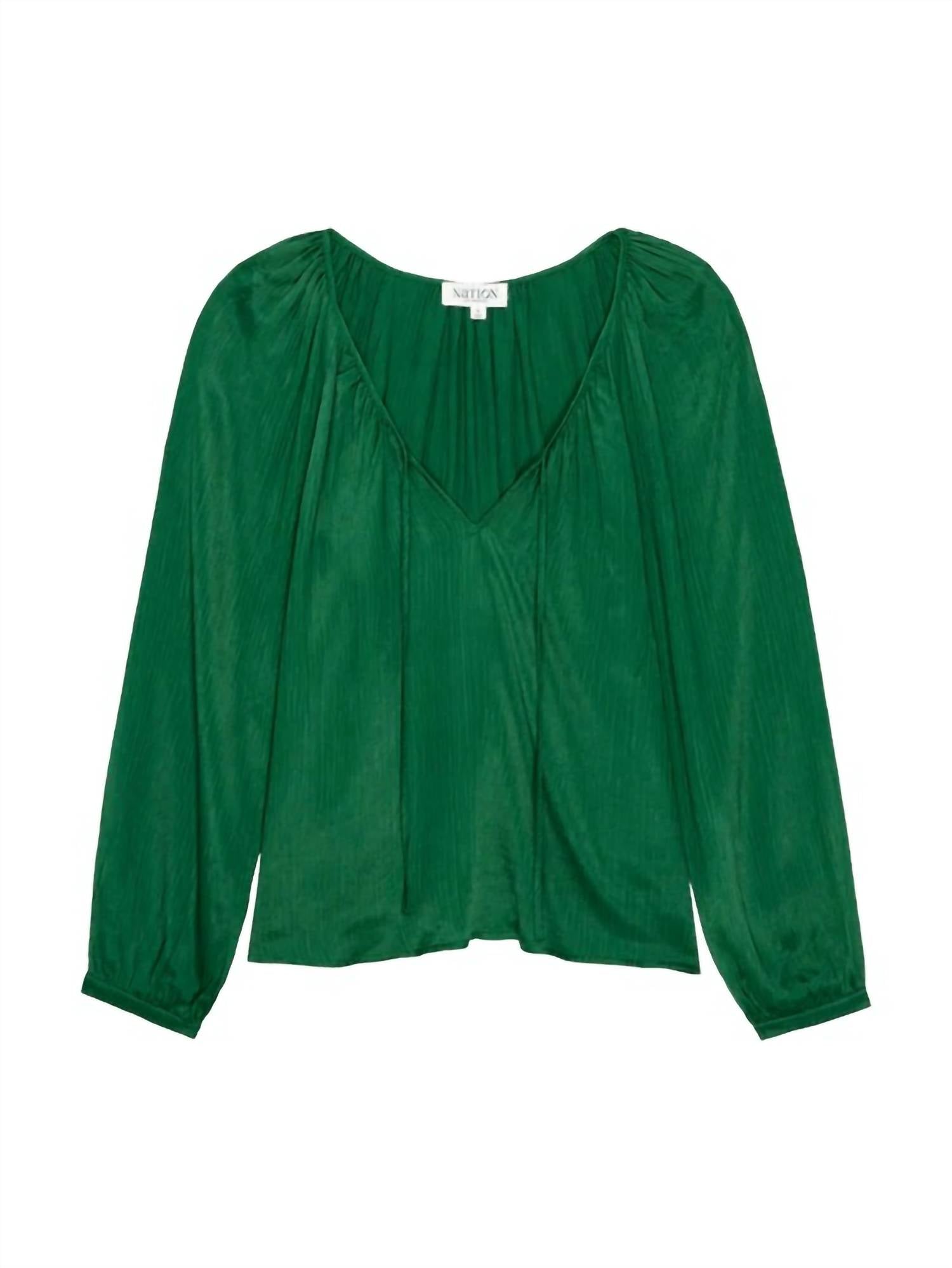 Nation Ltd - Ellie Textured Satin Top