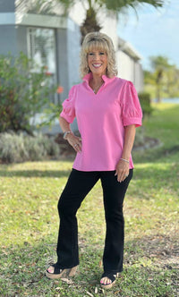 Southern Grace - Pastel Princess Puff Sleeve Top