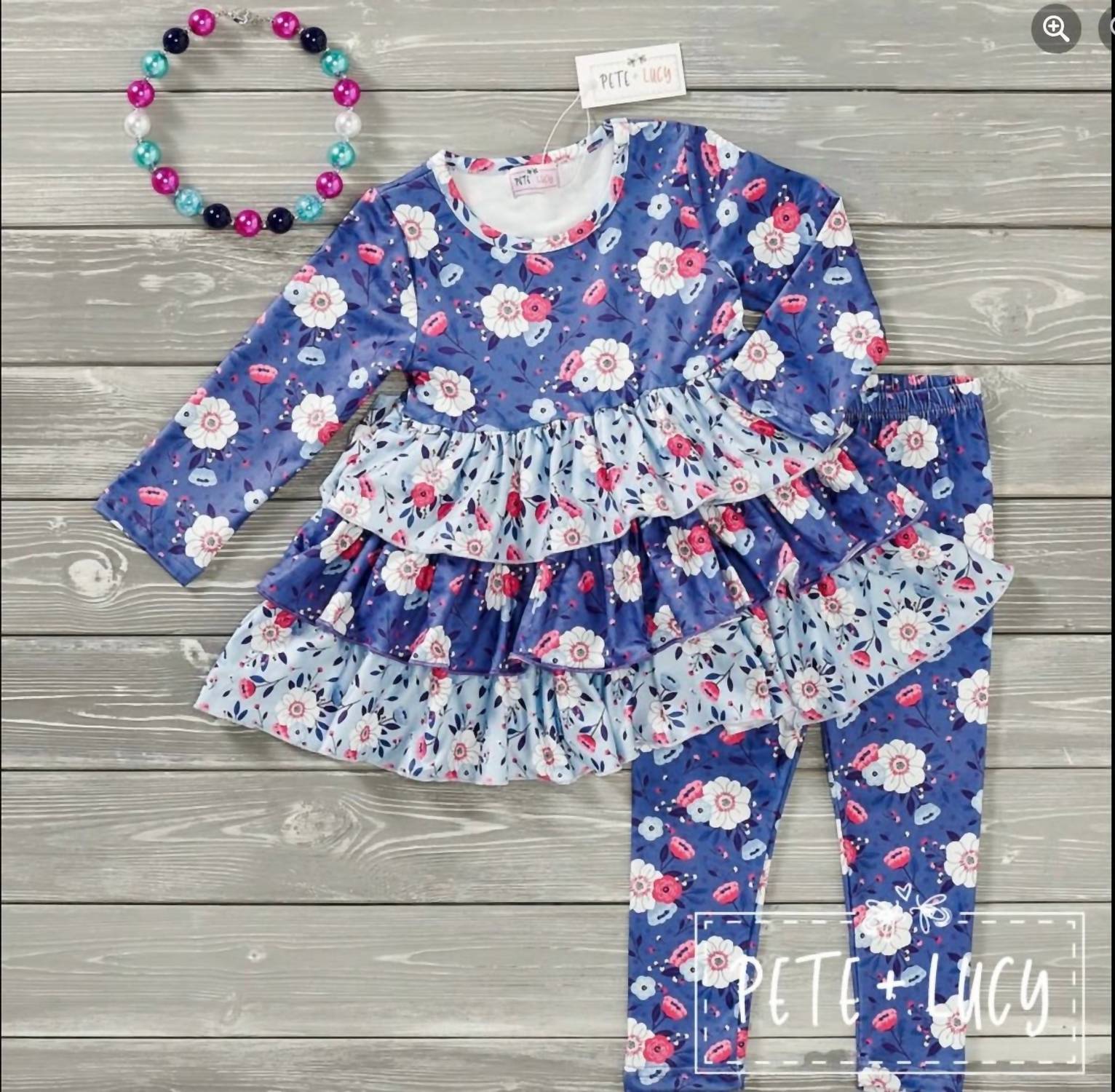 Pete + Lucy - Girls Country Denim Two Piece Set