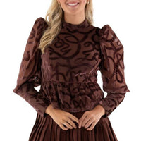 Emily Mccarthy - Women's Velvet Burnout Top