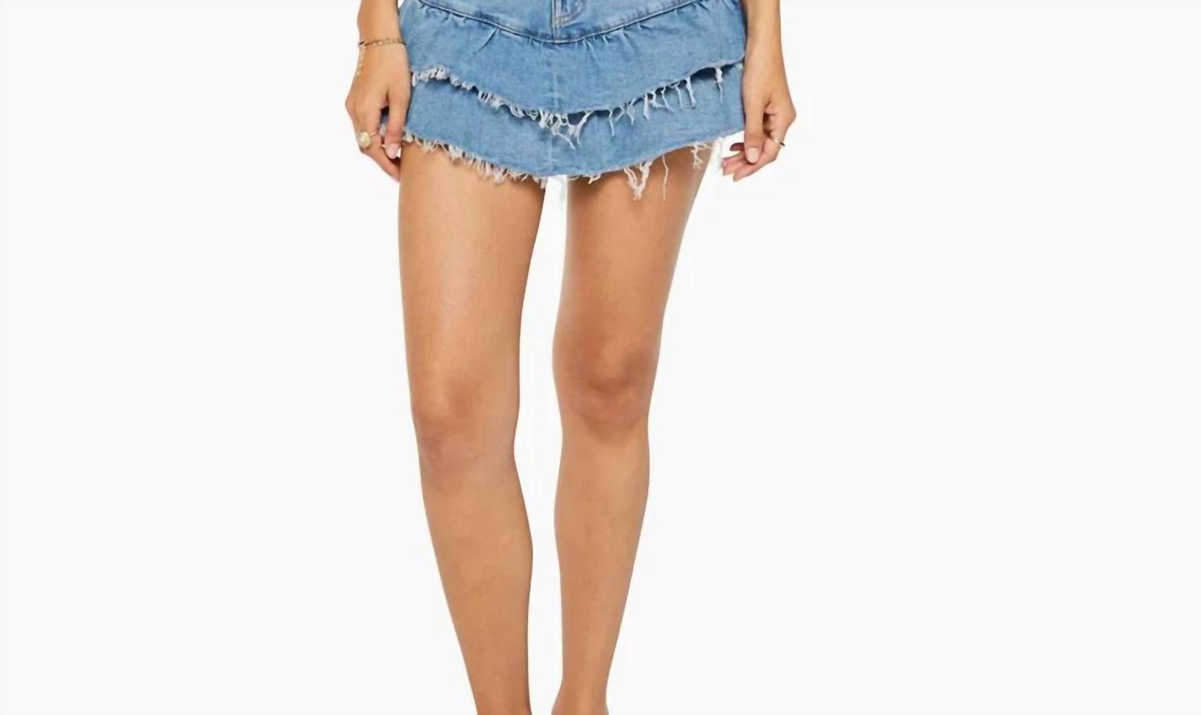 Mother - The Ruffle My Feathers Mini Skirt
