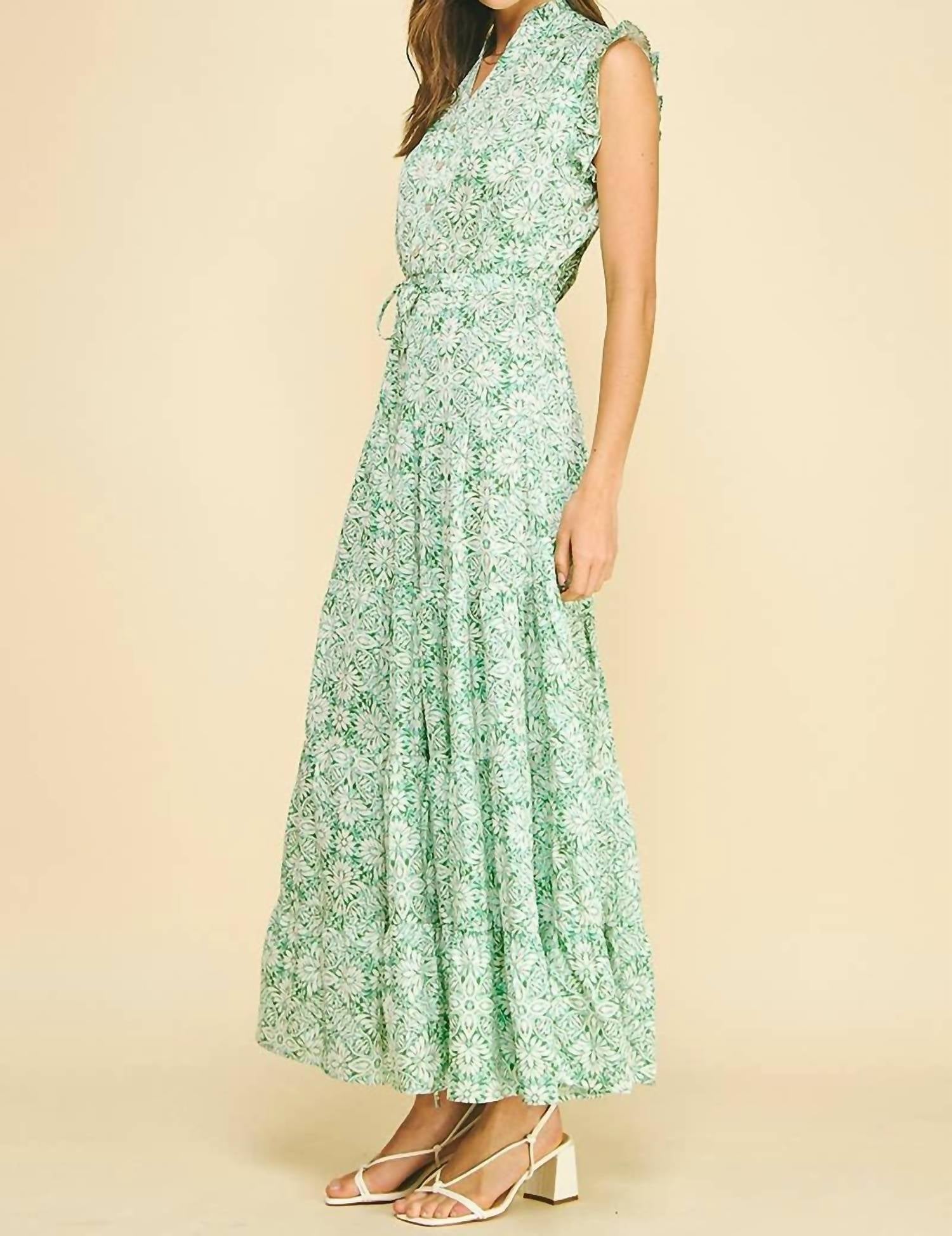 Pinch - Floral Print Tiered Maxi Dress