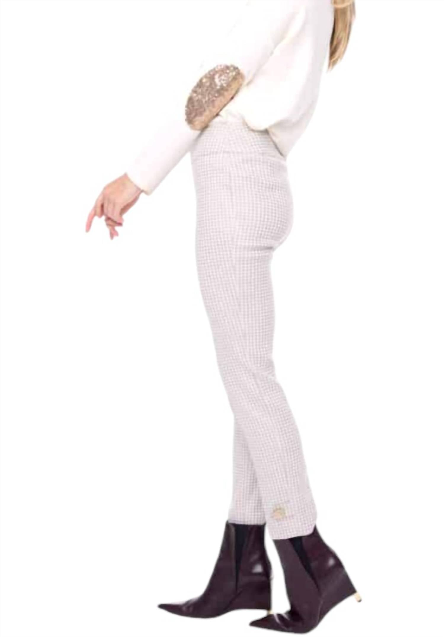 Up! - Glossy Techno Slim Ankle Pants