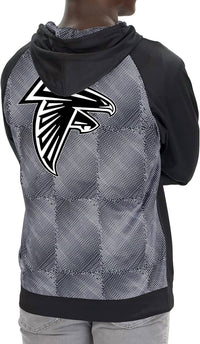 Zubaz - Men's NFL Atlanta Falcons Hoodie With Team Color Viper Liner