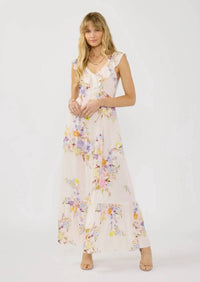 Lovestitch - Ruffled Spring Floral Maxi Dress