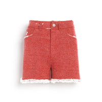 Barrie Denim Fringed Cashmere Cotton Shorts in special cinder - women's shorts - view 6