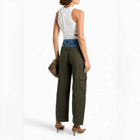 Frame - Le Mix trimmed cotton-canvas cargo pants