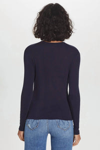 Goldie - Long Sleeve Varied Rib Tee