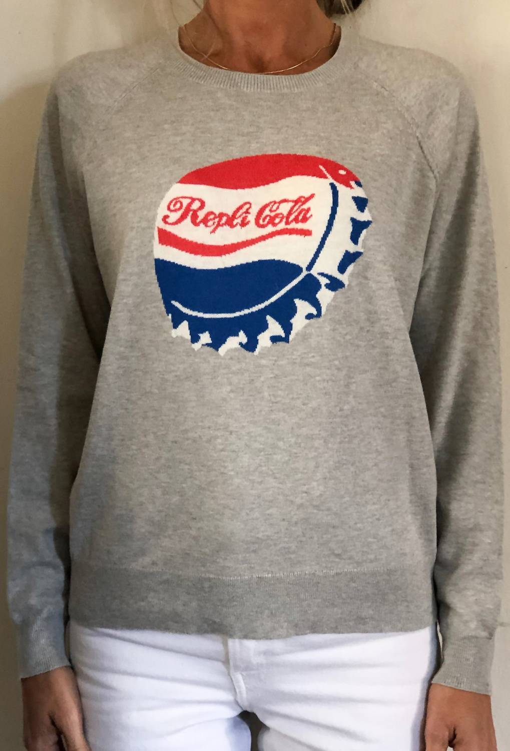 Replica Los Angeles - 'replicola' Intarsia Knit Sweatshirt