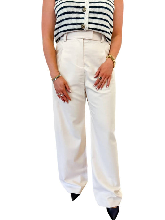 Suncoo - Wide Leg Trouser Pants