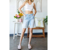 Veveret - Elastic Waist Sweat Shorts