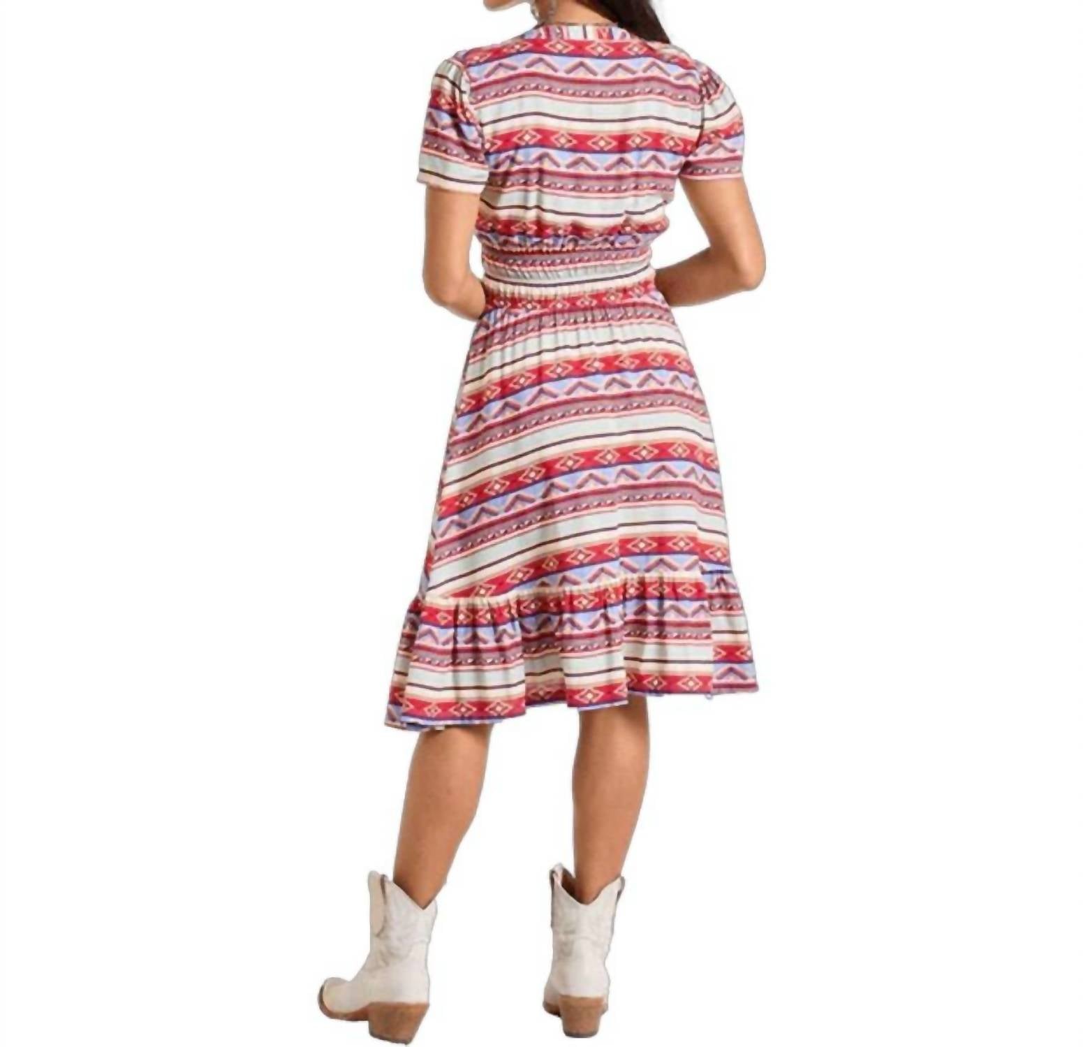 Panhandle - Short Sleeve Elastic Waist Dress
