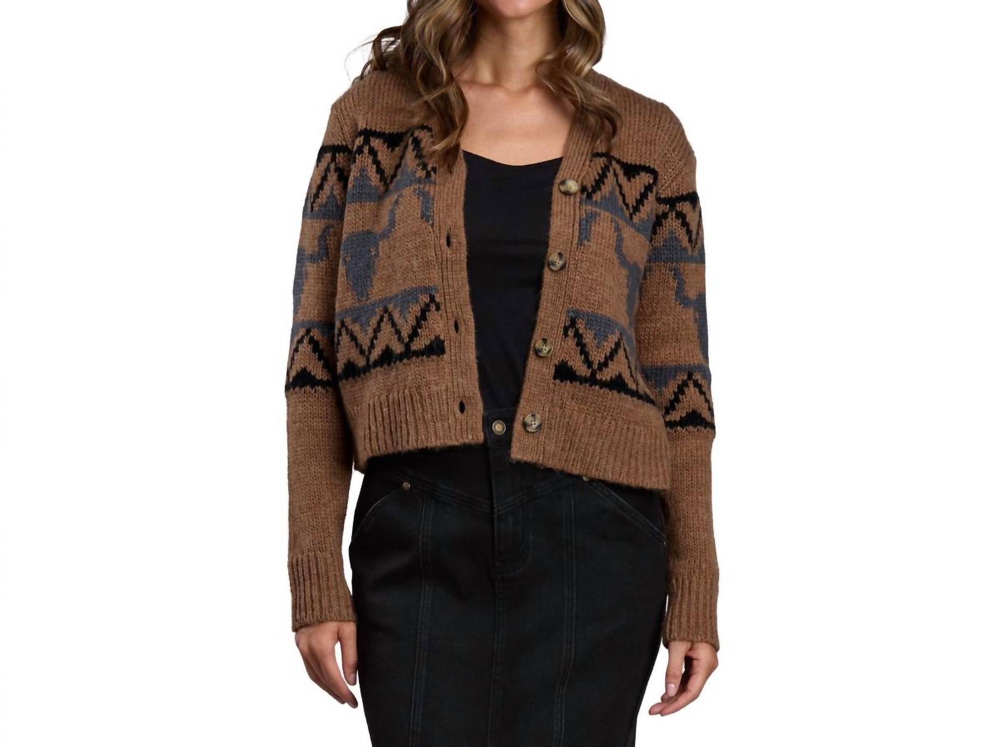 Stetson - Steer Head Cropped Cardigan