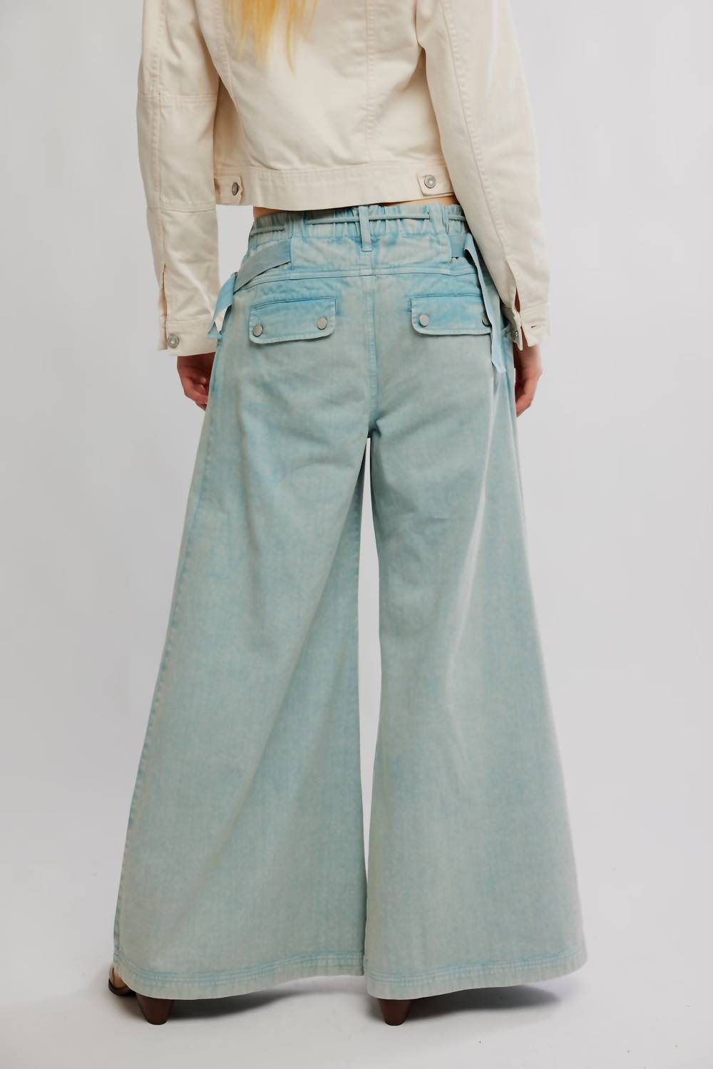 Free People - Julien Wide Leg Chino Trousers