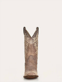Corral - Women's Crater Bone Embroidery Square Toe Boots