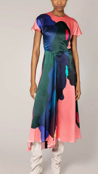 Roksanda - Adriana Silk Dress in Amaranth