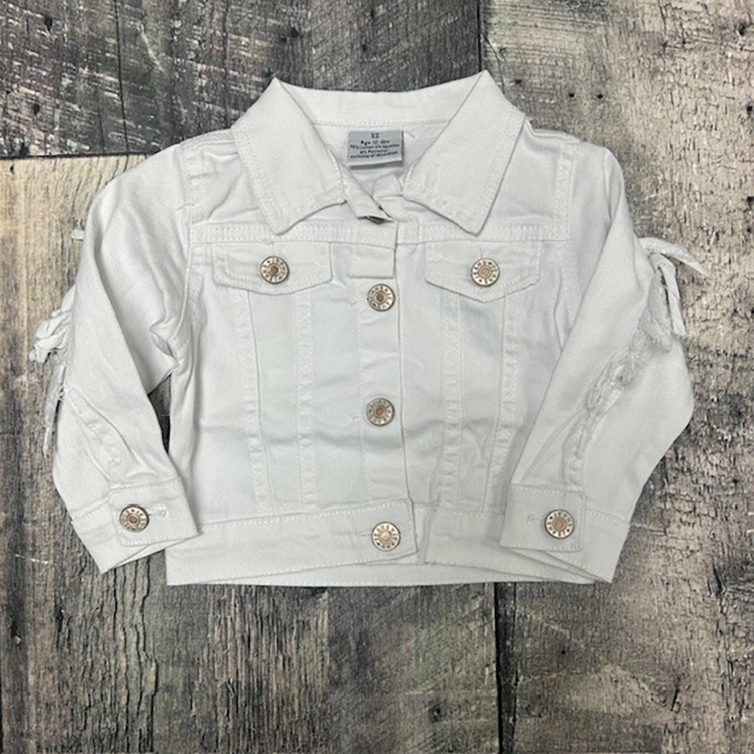 Bratti Mati - Infant Toddler Denim Fringe Jacket