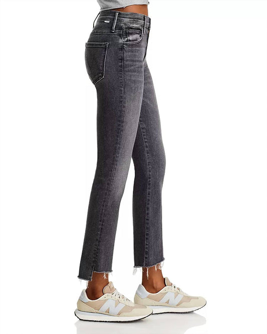 Mother - Insider High Rise Crop Step Fray Bootcut Jeans