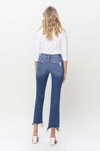 Flying Monkey - Quincy Mid Rise Crop Bootcut Jean