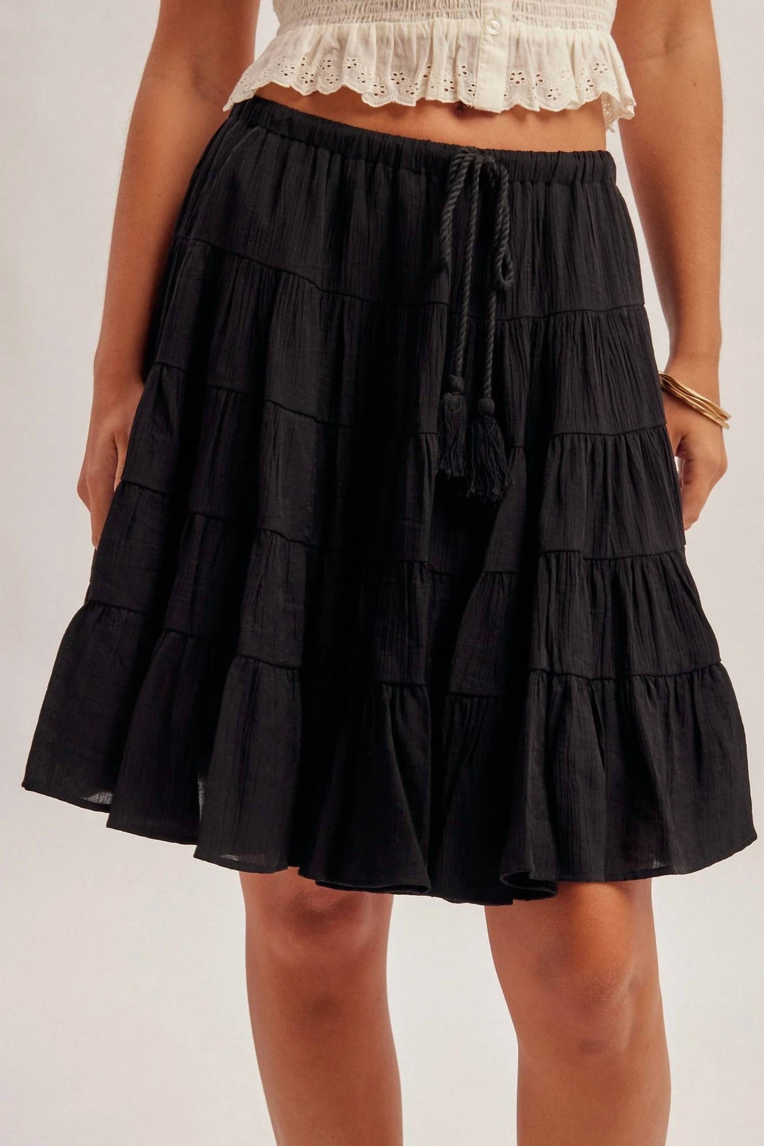 Hem & Thread - Tiered Mini Skirt