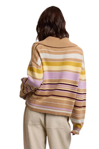 Wishlist - COLLARED STRIPE SWEATER