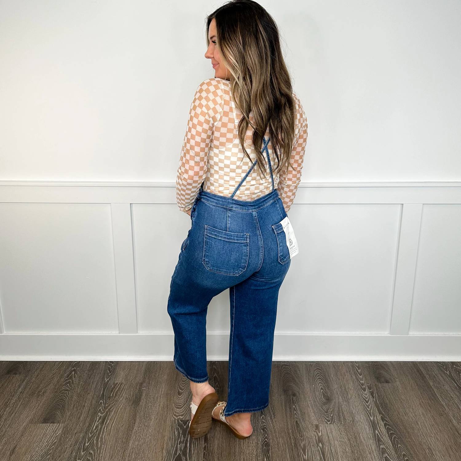 Risen - Dakota Wide Leg Cropped Overalls