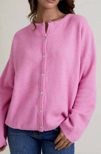 Le Lis - LONG SLEEVE CREW NECK SWEATER CARDIGAN