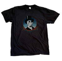 The Ampal Creative Men's Top Hat Tee in black - men's t-shirt