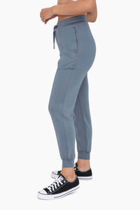 Mono B - Cuffed Joggers with Zippered Pockets
