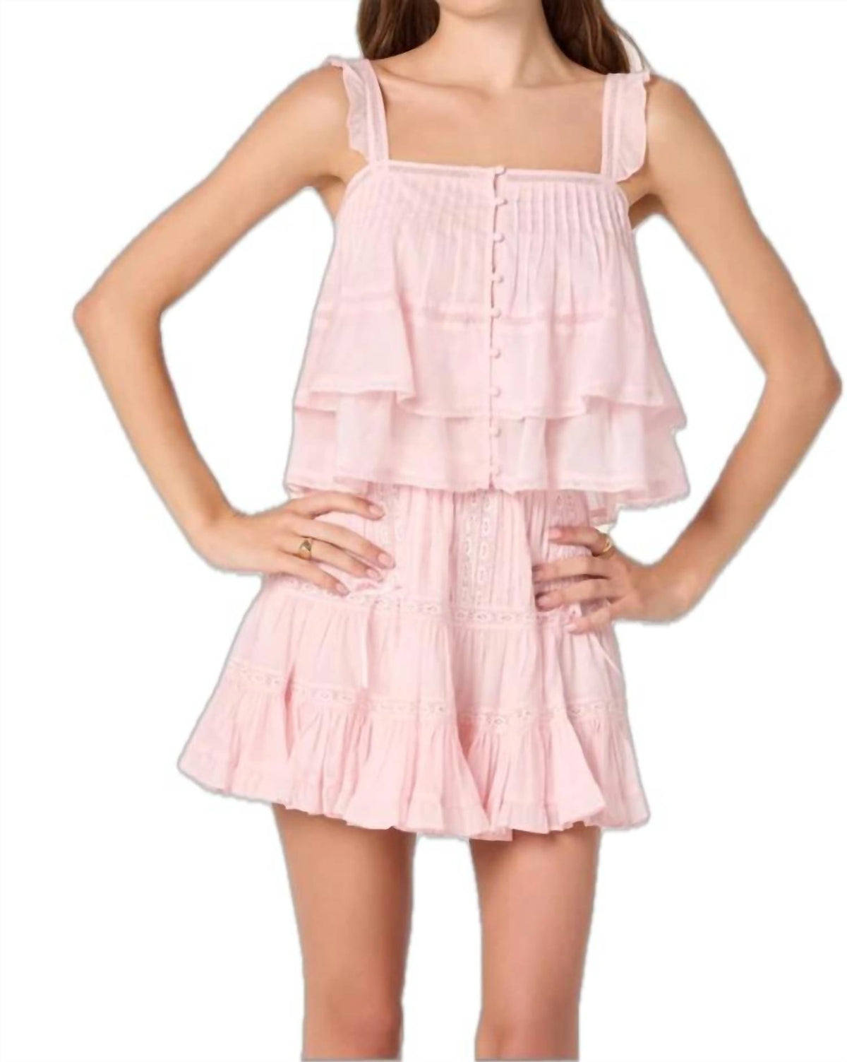 Astr - Delia Ruffle Top