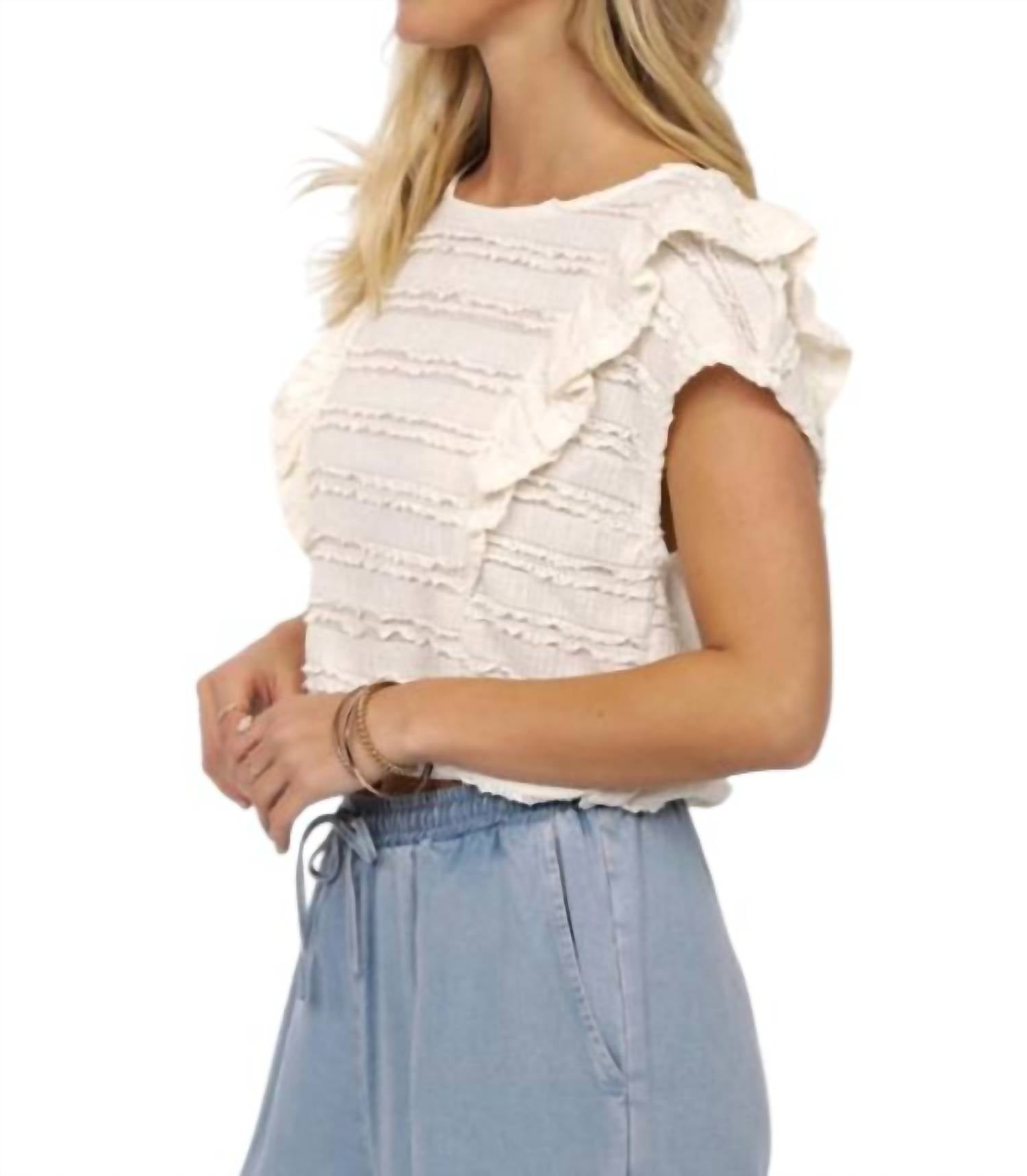 Sadie & Sage - Wind Calls Ruffle Top