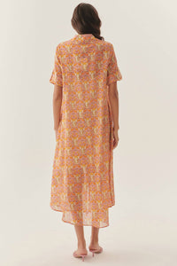 Exquise - Kailani Midi Floral Patterned Shirt Dress
