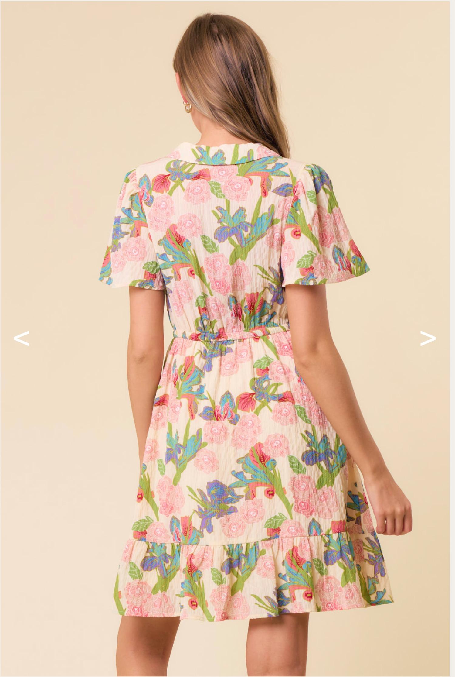 Doe and Rae Buttercup Mini Dress in multicolor - women's dress - view 4