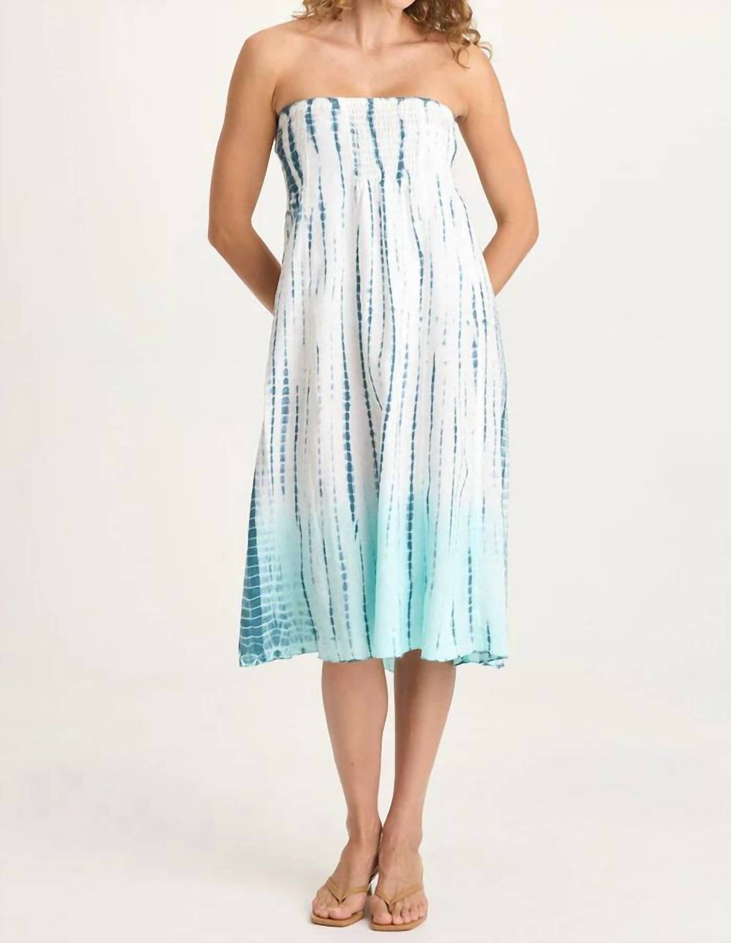 Xcvi - Blake Linen Smocked Skirt-Dress