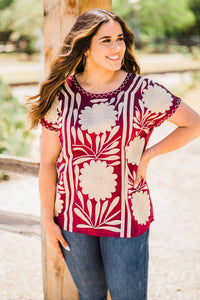 Layerz Clothing - Victoria Patterned Top