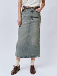The Great. - Column Midi Skirt