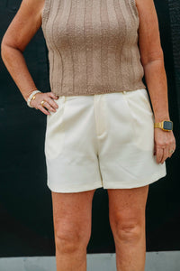Jade - Front Pleated Short