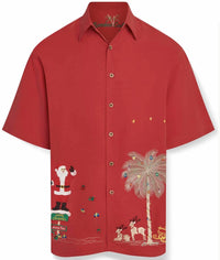 Bamboo Cay - Men's Merry Christmas Embroidered Shirt